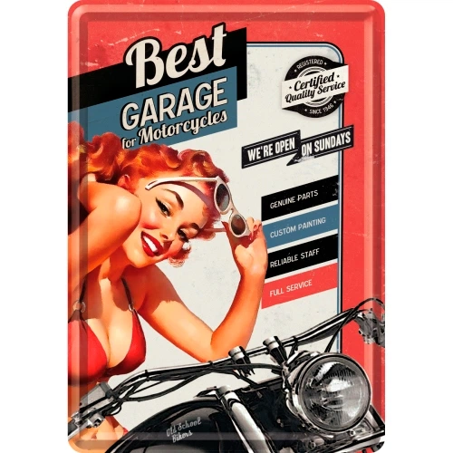 Листівка "Best Garage Red" Nostalgic Art (10229) - Фото 1 Листівка "Best Garage Red" Nostalgic Art (10229) - изображение 1