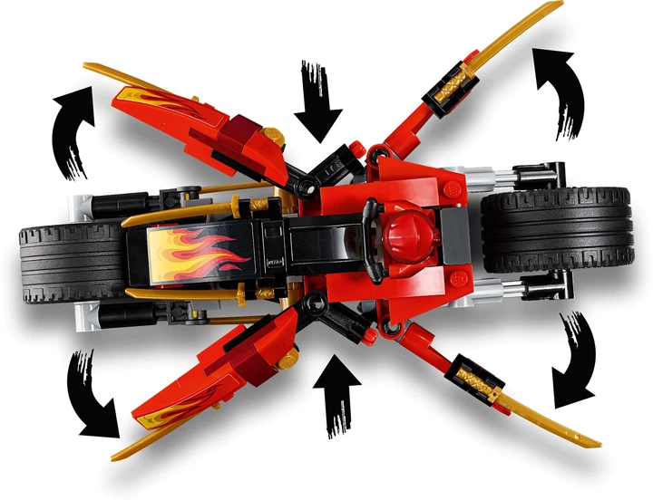 Конструктор LEGO NINJAGO Мотоцикл-клинок Кая и снегоход Зейна 376