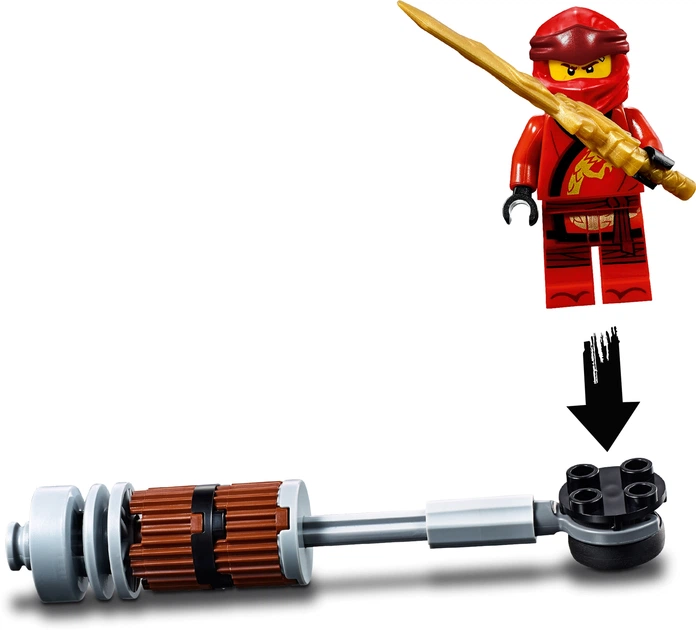 Конструктор LEGO NINJAGO Мотоцикл-клинок Кая и снегоход Зейна 376