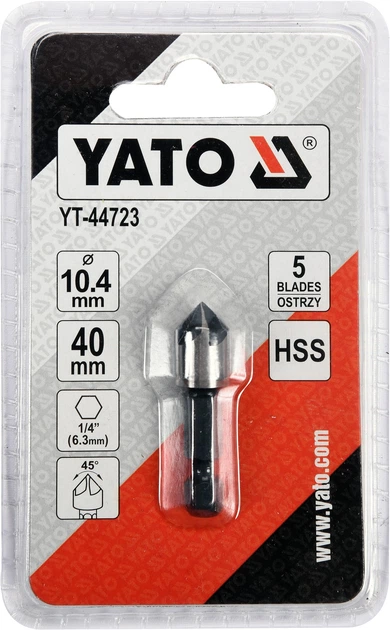 Зенковка коническая по металлу YATO HEX- 1/4
