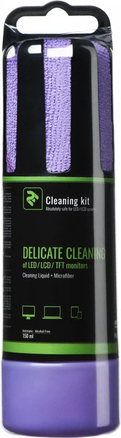 Набір для чищення 2E 150 мл Liquid for LED/LCD + серветка Violet (2E-SK150VT) - Фото 2 Набір для чищення 2E 150 мл Liquid for LED/LCD + серветка Violet (2E-SK150VT) - зображення 2