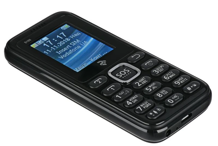 2E S180 Dual Sim Black (708744071118) - изображение 6