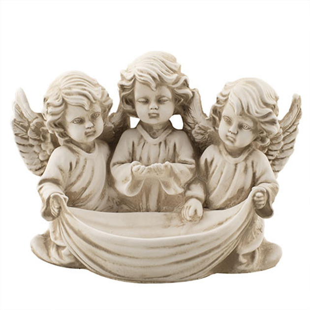 Статуэтка ZRостай Три ангелочка с чашей песочный (AN0712-7(G)) – фото .