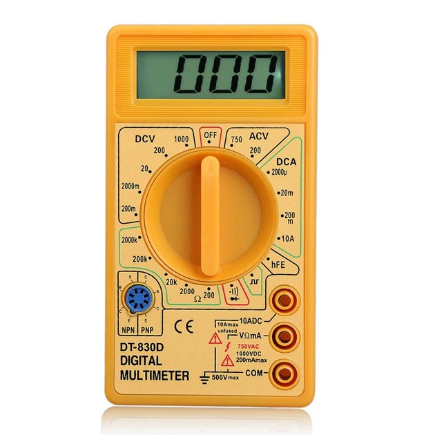 Мультиметр DT-830D, Q100 - Фото 1 Мультиметр DT-830D, Q100 - изображение 1