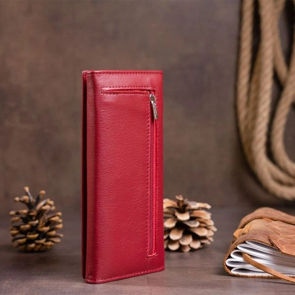 Женский кожаный кошелек ST Leather 19244 Бордовый - изображение 3