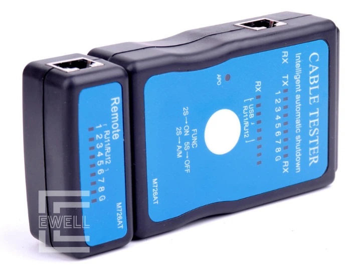 Кабельный тестер Ewell M726AT (RJ-11, RJ-12, RJ-45, USB) - зображення 2