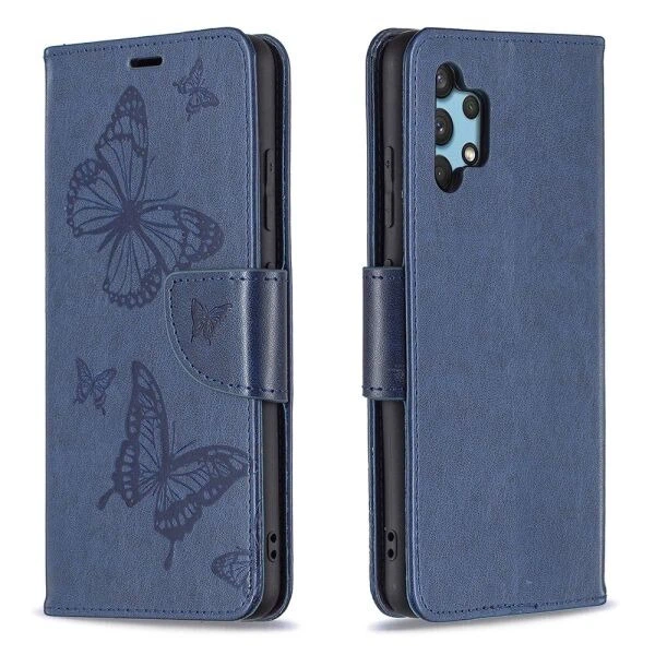 Чехол-книжка с рисунком UniCase Butterfly Pattern для Samsung Galaxy A32 (А325) - Blue - изображение 2