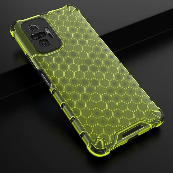 Захисний чохол Deexe Honeycomb Series для Xiaomi Redmi Note 10 Pro - Green - зображення 3