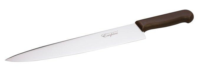 Нож Empire профессиональный с коричневой ручкой L 380 мм - изображение 1