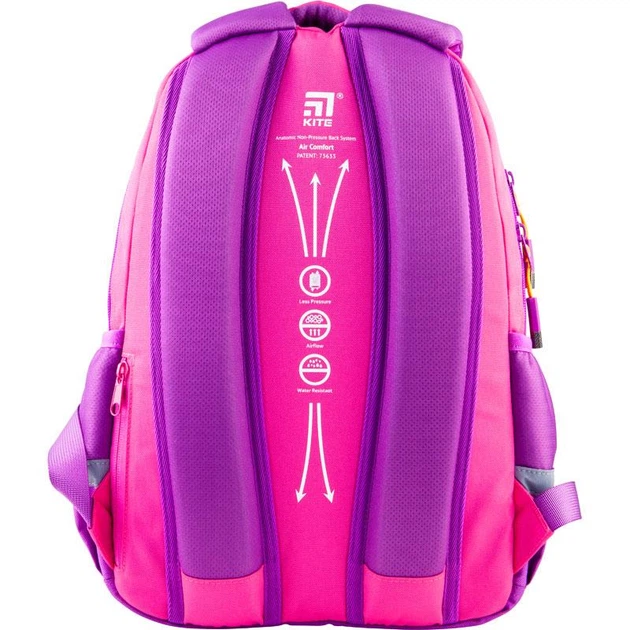 Рюкзак Kite Education (K21-831M-2) 420 г 40x29x11,5 см 15,5 л рожевий, фіолетовий - зображення 4