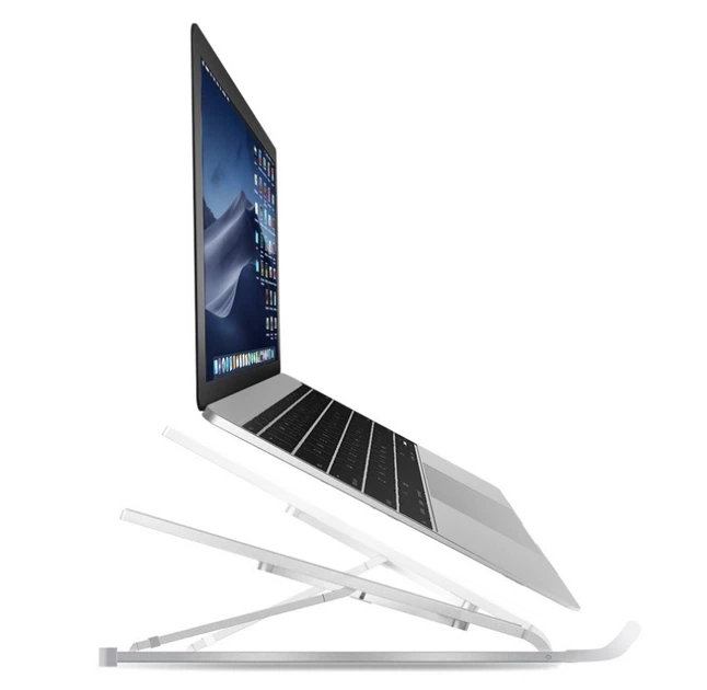 Підставка для ноутбука Mac Book ML02 складна металева з чохлом - Фото 4 Підставка для ноутбука Mac Book ML02 складна металева з чохлом - зображення 4