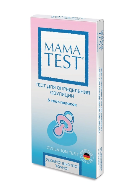 Тест на беременность MamaTest тест-полосок 5 - изображение 1