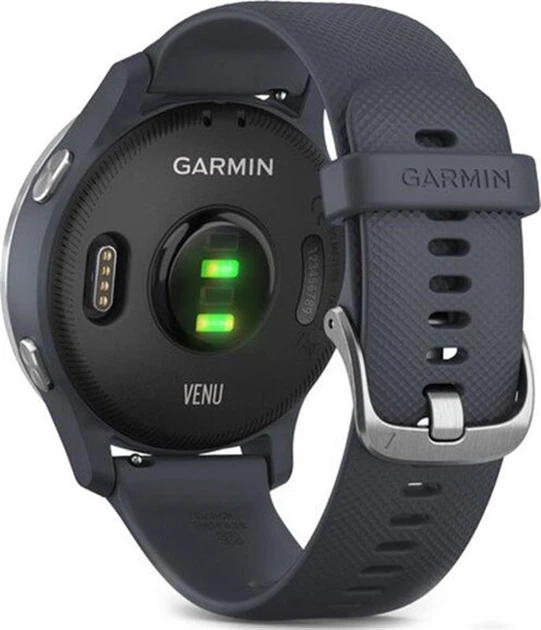 Смарт-часы Garmin Venu Blue Granite with Silver (010-02173-03); 1.2" (390x390) TFT сенсорный / Bluetooth / Wi-Fi, GPS, GLONASS / до 5 дней / 5 ATM / 43.2 х 43.2 х 12.4 мм, 46.3 г / черно-серебристый - изображение 6
