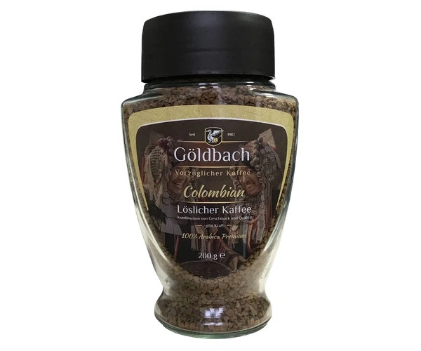 Кава Goldbach Colombian розчинний 200 г - Фото 1 Кава Goldbach Colombian розчинний 200 г - зображення 1