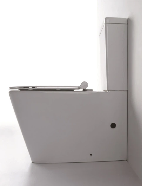 Унитаз-компакт DUSEL IVIA DTPT10210330R с бачком и сиденьем Soft Close дюропласт - изображение 3