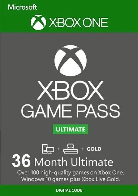 Xbox Game Pass Ultimate - 36 месяцев (Xbox One/Series и Windows 10) подписка для всех регионов и стран - изображение 1