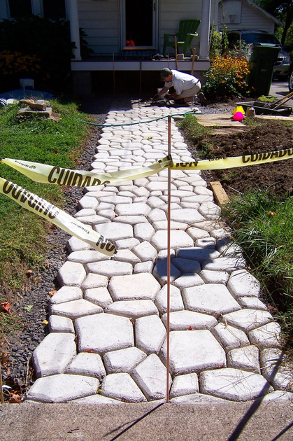 Садовые дорожки и покрытия, формы для тротуарной плитки, опалубка