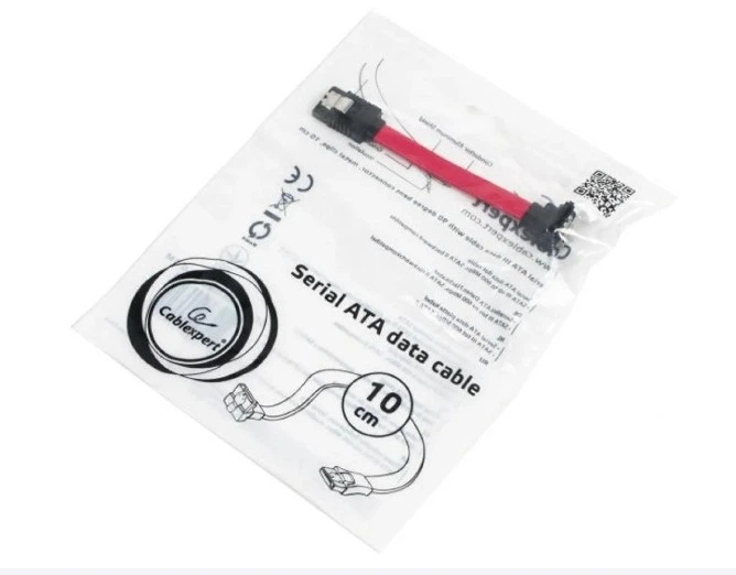 Кабель (шлейф) Cablexpert SATA III 0.1m Кутовий (CC-SATAM-DATA90-0.1M) - Фото 3 Кабель (шлейф) Cablexpert SATA III 0.1m Кутовий (CC-SATAM-DATA90-0.1M) - зображення 3