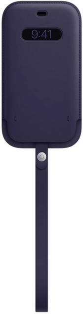 Акція на Чохол-кишеня Apple MagSafe Leather Sleeve для Apple iPhone 12/12 Pro Deep Violet (MK0A3ZE/A) від Rozetka