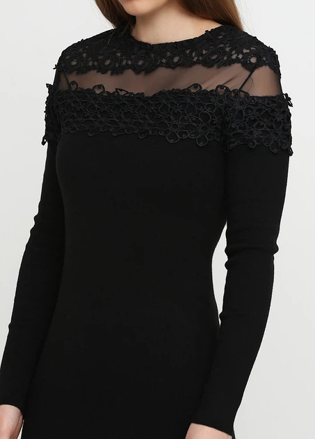 Платье Cashmere Company 46 Черный (MRCC6446) (CC6446) - Фото 3 Платье Cashmere Company 46 Черный (MRCC6446) (CC6446) - изображение 3