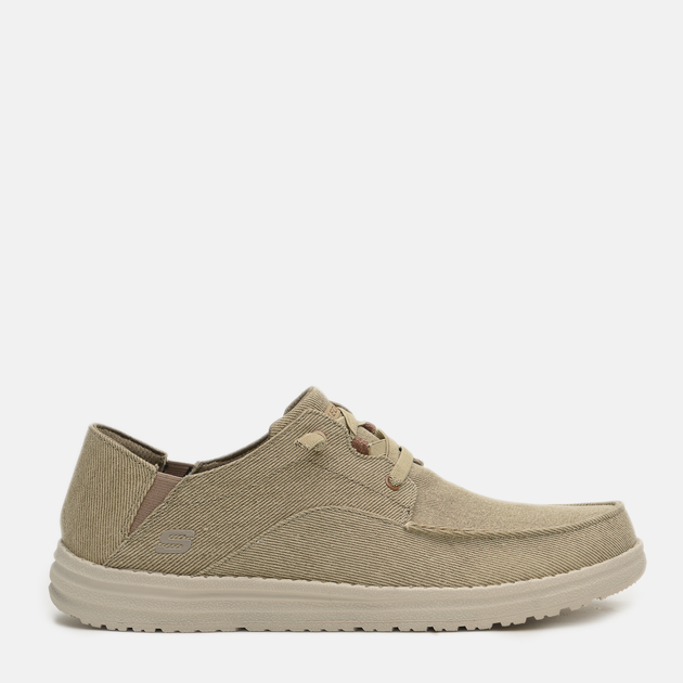 Мужские мокасины Skechers 66384 TAN 45 Серые (193642088526) 
