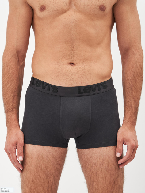 Набор трусов шорты мужской Levi's 905042001-010 L 3 шт Black Grey Combo (8718824989600) - изображение 2