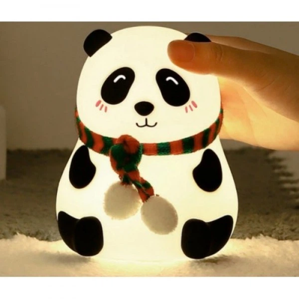 Детская настольная лампа-ночник "Панда" 3DTOYSLAMP силиконовая - зображення 3