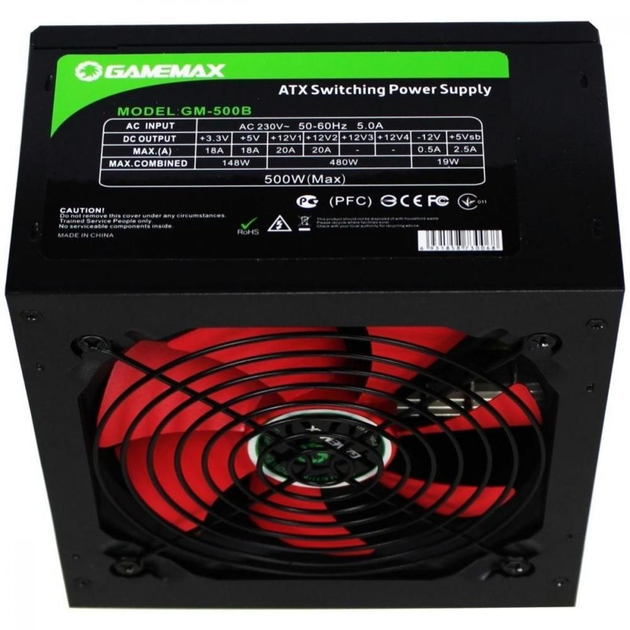 Блок питания GAMEMAX GM-500B 500W, Refubrished - изображение 1