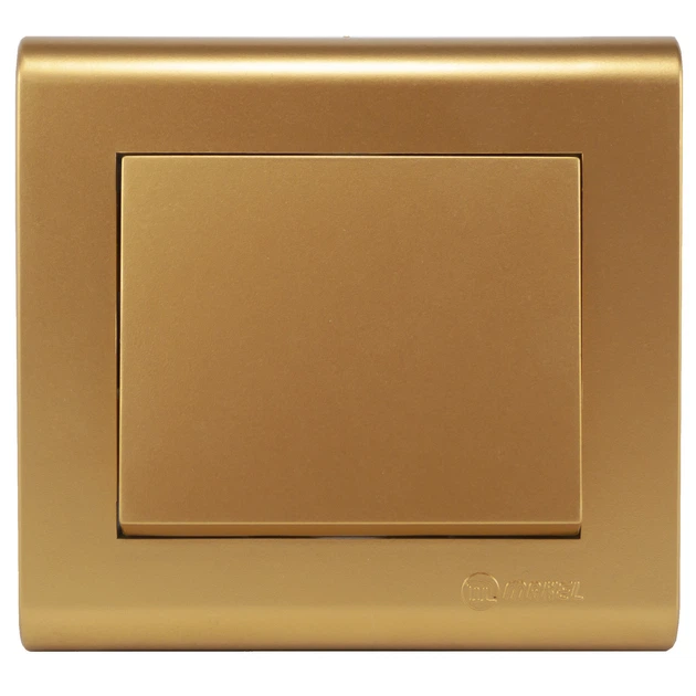 Выключатель проходной одноклавишный Makel Manolya Золото (41060005 ...