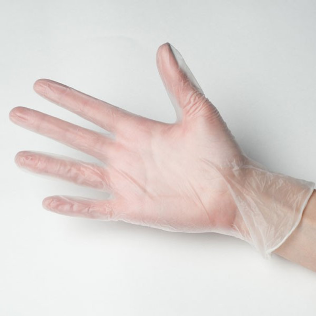 Вінілові рукавички неопудрені (L) 100 шт/уп Medicom - зображення 2