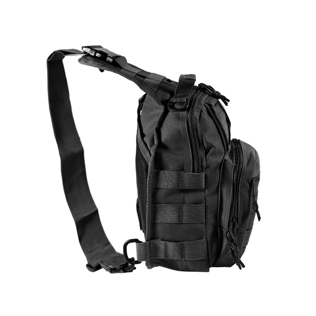 Рюкзак тактический на одно плечо AOKALI Outdoor B14 Black 6L - изображение 2