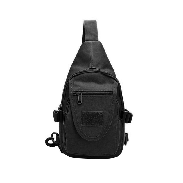 Рюкзак тактический на одно плечо AOKALI Outdoor A32 Black - изображение 1