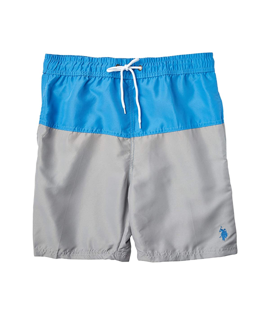 polo color block shorts