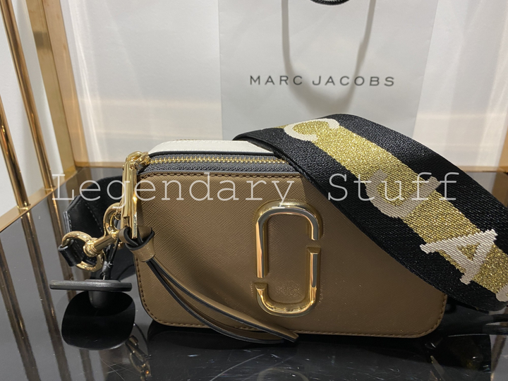 Marc Jacobs Snapshot Small Camera Bag- French Grey/ Multi M0014146