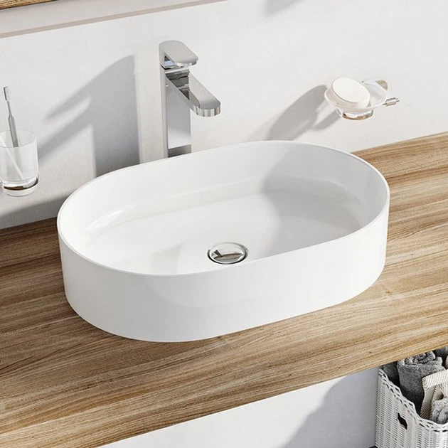 Раковина RAVAK Ceramic 550 O Slim XJX01155001 белая - изображение 2