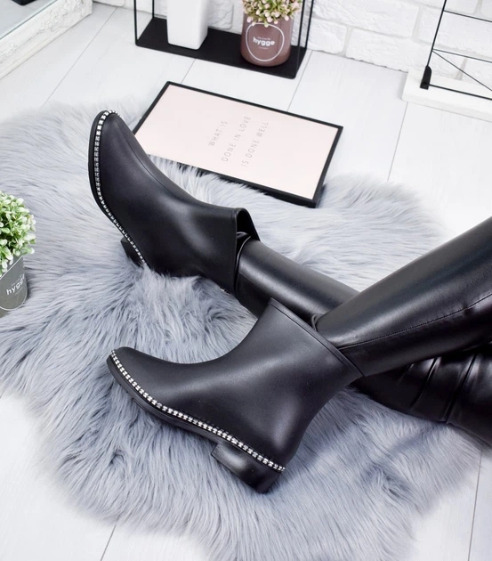 Женские Сапоги резиновые Class Shoes р.38 (24 см) Черные 00409