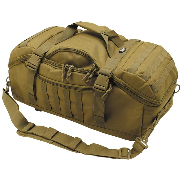 Тактический дорожный рюкзак-сумка MFH "Travel" 48 литров койот (30655R) - изображение 1