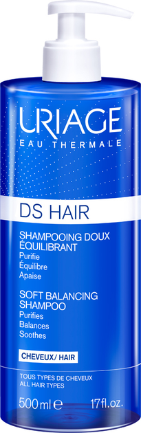 Акція на Шампунь м'який балансувальний Uriage DS Hair Soft Balancing Shampoo проти лупи 500 мл від Rozetka