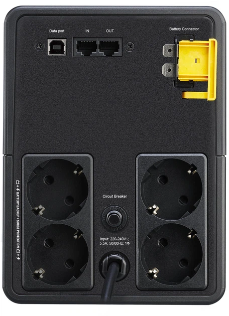 APC Back-UPS 900W/1600VA USB Schuko (BX1600MI-GR) - obraz 5