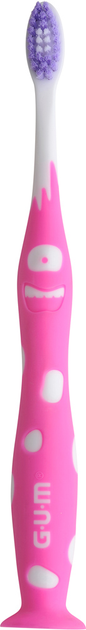 Зубная щетка GUM Junior Monster Мягкая Розовая (7630019902564_Pink) - изображение 2