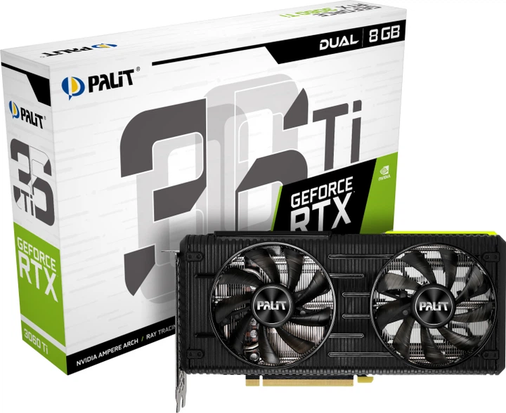 Palit PCI-Ex GeForce RTX 3060 Ti Dual 8GB GDDR6 (256bit) (1410/14000) (3 x DisplayPort, HDMI) (NE6306T019P2-190AD) - зображення 10