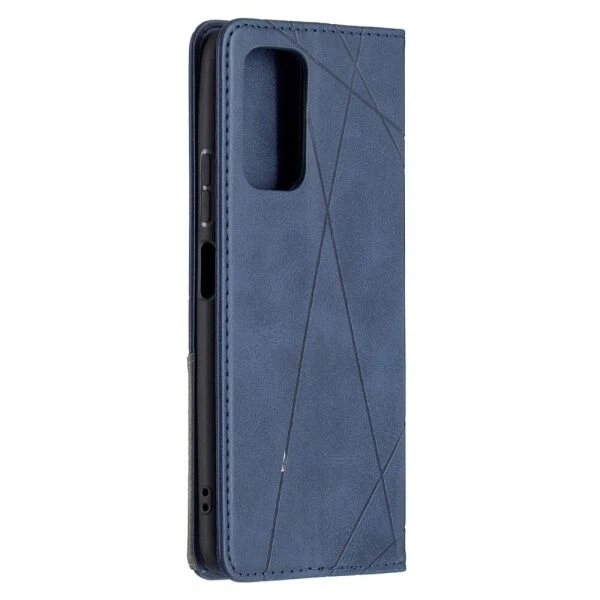 Чехол-книжка с кармашками UniCase Geometric Pattern для Xiaomi Redmi Note 10 Pro - Blue - изображение 5