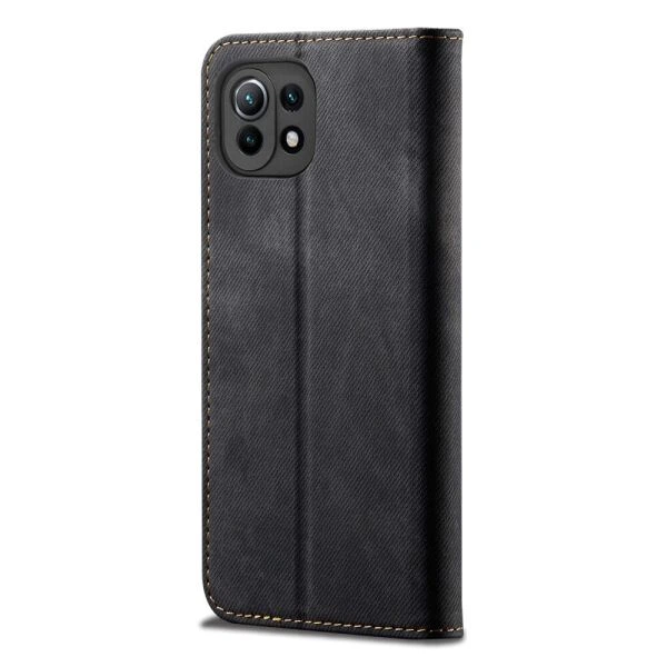 Чехол-книжка с кармашками UniCase Jeans Wallet для Xiaomi Mi 11 Lite / 11 Lite NE - Black - Фото 3 Чехол-книжка с кармашками UniCase Jeans Wallet для Xiaomi Mi 11 Lite / 11 Lite NE - Black - изображение 3