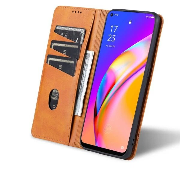 Чехол-книжка AZNS&nbsp;Classic Series для OPPO Reno 5 Lite - Brown - изображение 7