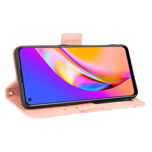 Чехол Deexe Wallet Stand для OPPO Reno 5 Lite - Pink - изображение 4