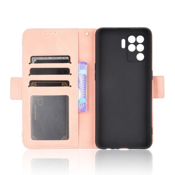 Чехол Deexe Wallet Stand для OPPO Reno 5 Lite - Pink - изображение 6