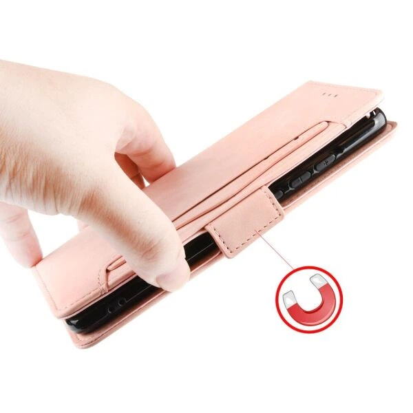 Чехол Deexe Wallet Stand для OPPO Reno 5 Lite - Pink - изображение 7