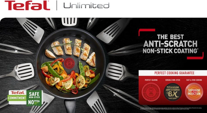 Patelnia WOK Tefal Unlimited 28 cm (G2551972) - obraz 4