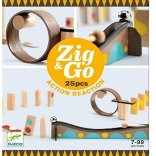 Настольная игра-конструктор Djeco Zig&Go 25 деталей (DJ05642) (3070900056428) - изображение 2