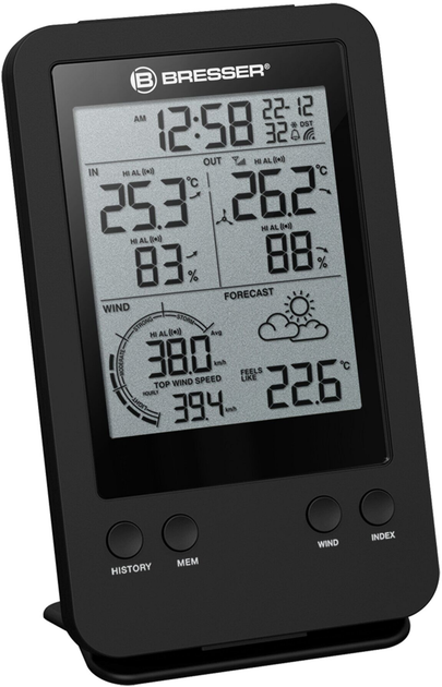 Метеостанция Bresser Wind Gauge 3-in-1 Profi Black - изображение 4
